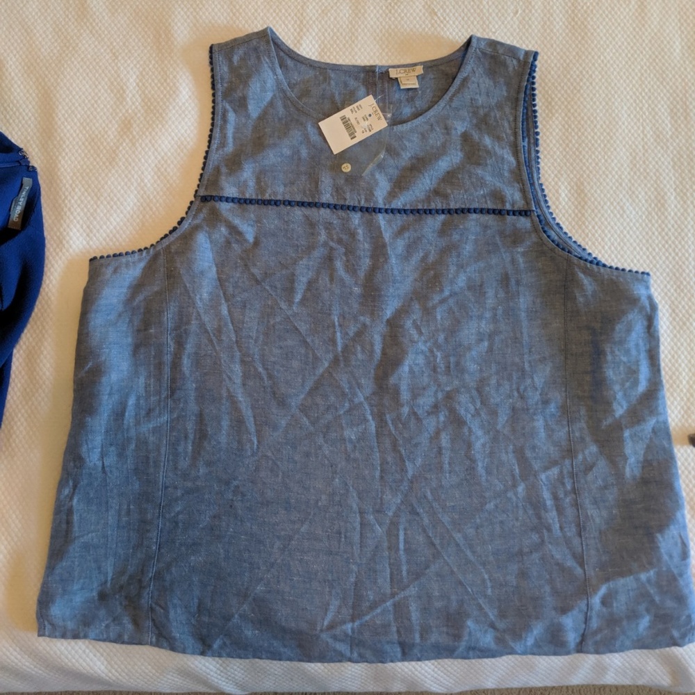 J Crew Chambray Top  NWT Size 16